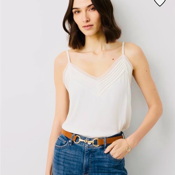 White House Black Market Tops - WHBM Sz S PintuckTank no stains Retail $70